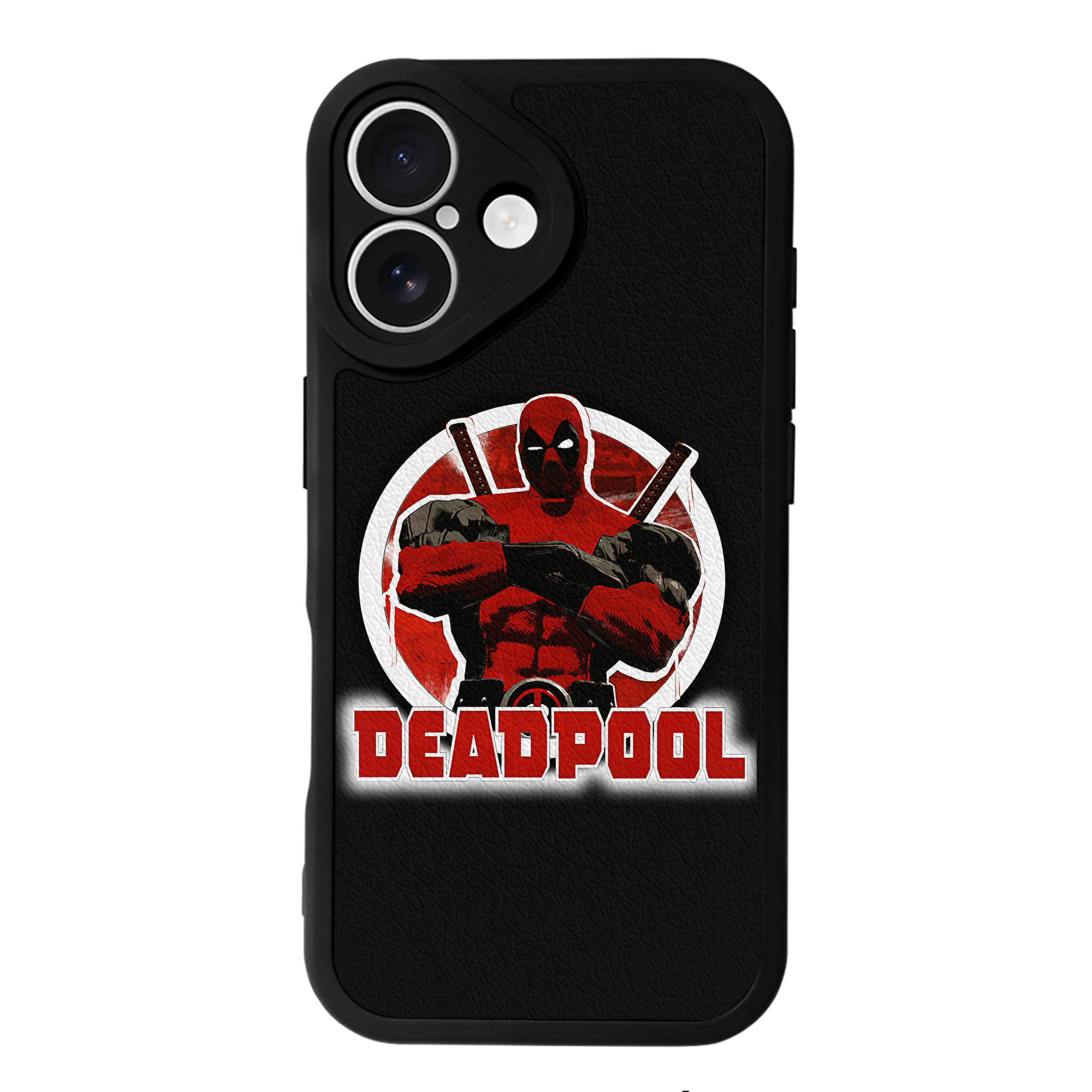 （画像用） Deadpool デッドプール 【iPhone 16シリーズ対応】シリコンスマホケース（レザー調） 材質：シリコン